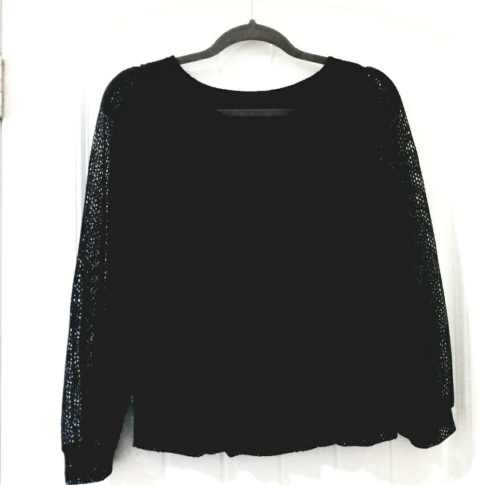 Long sleeve blk Sz S Blouse